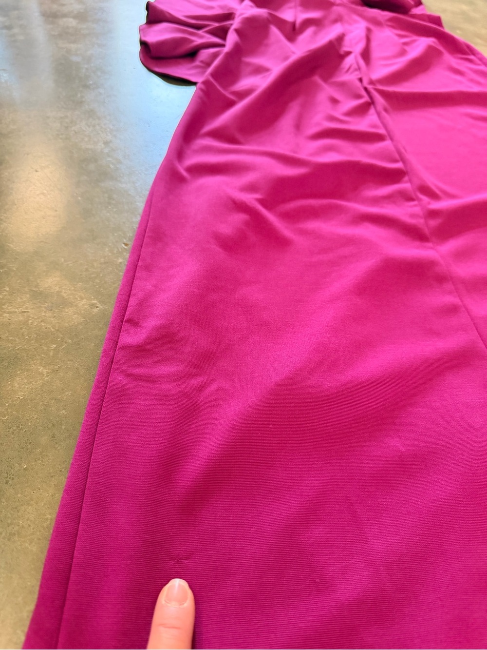 Faeriesty Magenta One Shoulder Ruffle Maxi Dress Size Small - Picture 16 of 16